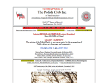 Tablet Screenshot of polishclubsf.org
